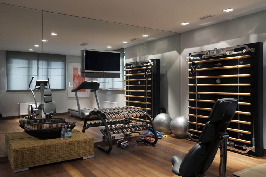 Домашний спортзал интерьер