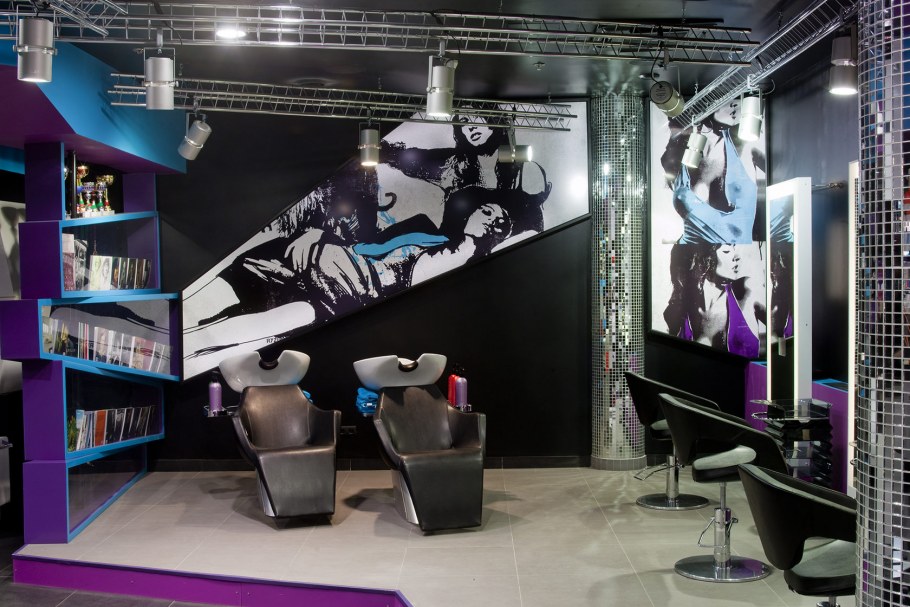 Парикмахерская в стиле поп арт
