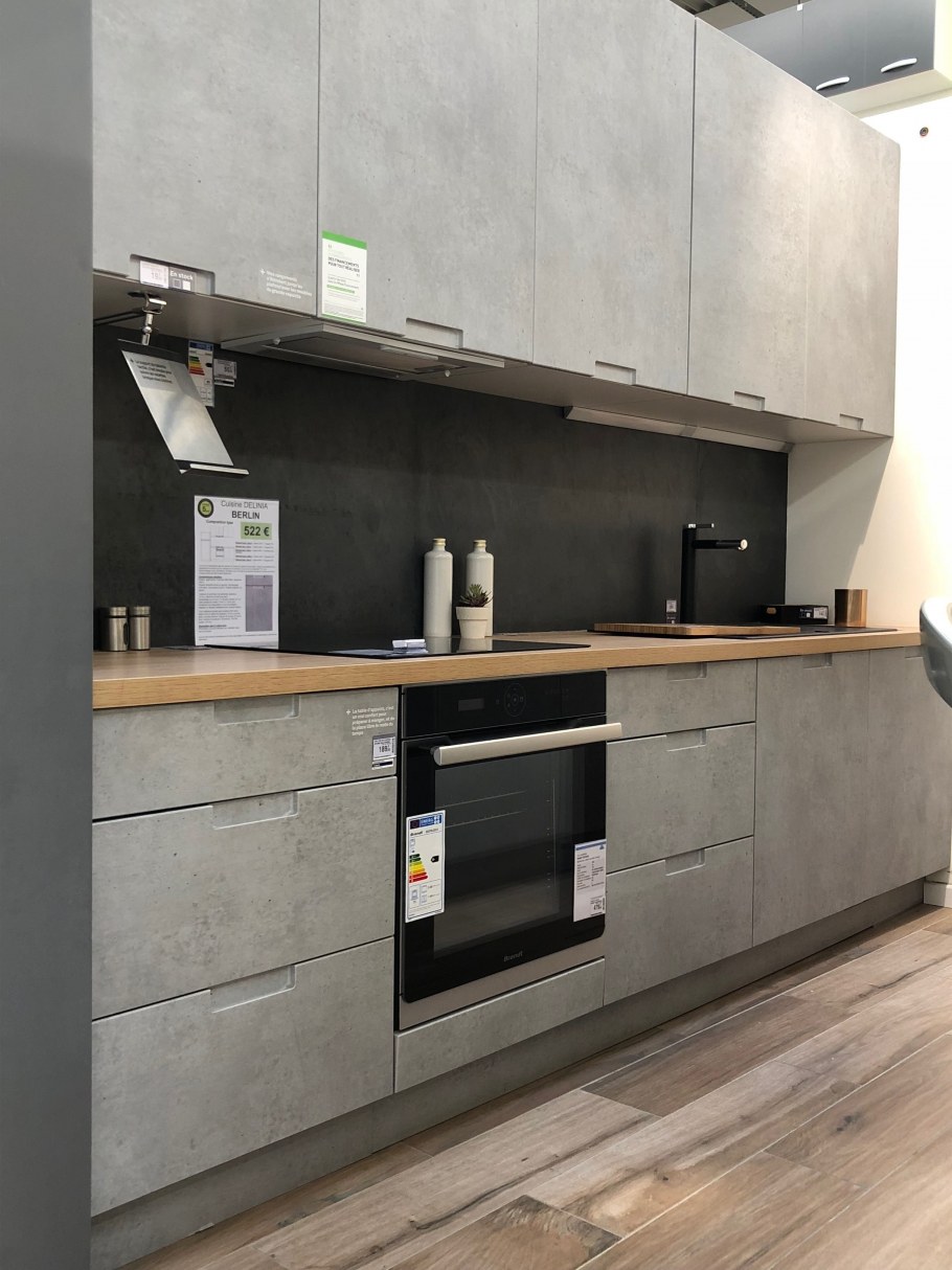 Кухня под бетон Леруа Мерлен