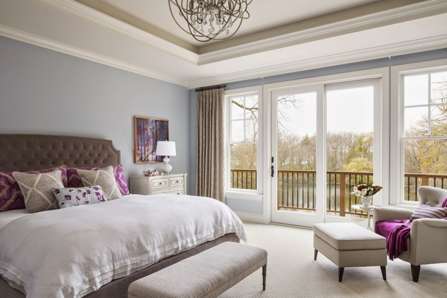 Спальня в пастельных тонах