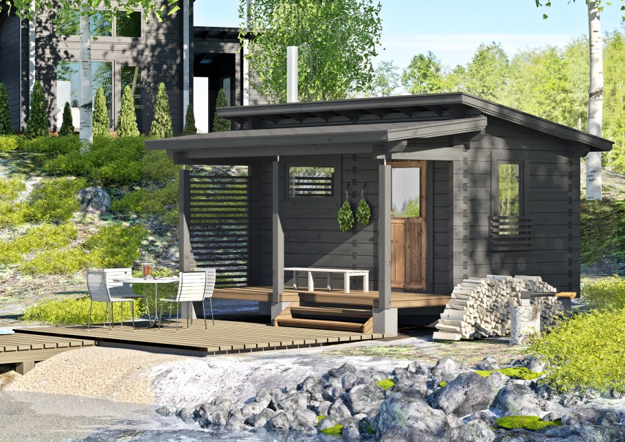 Tiny House с односкатной крышей