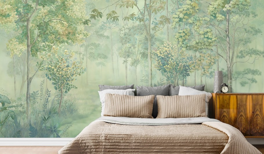 Фреска в спальню над кроватью