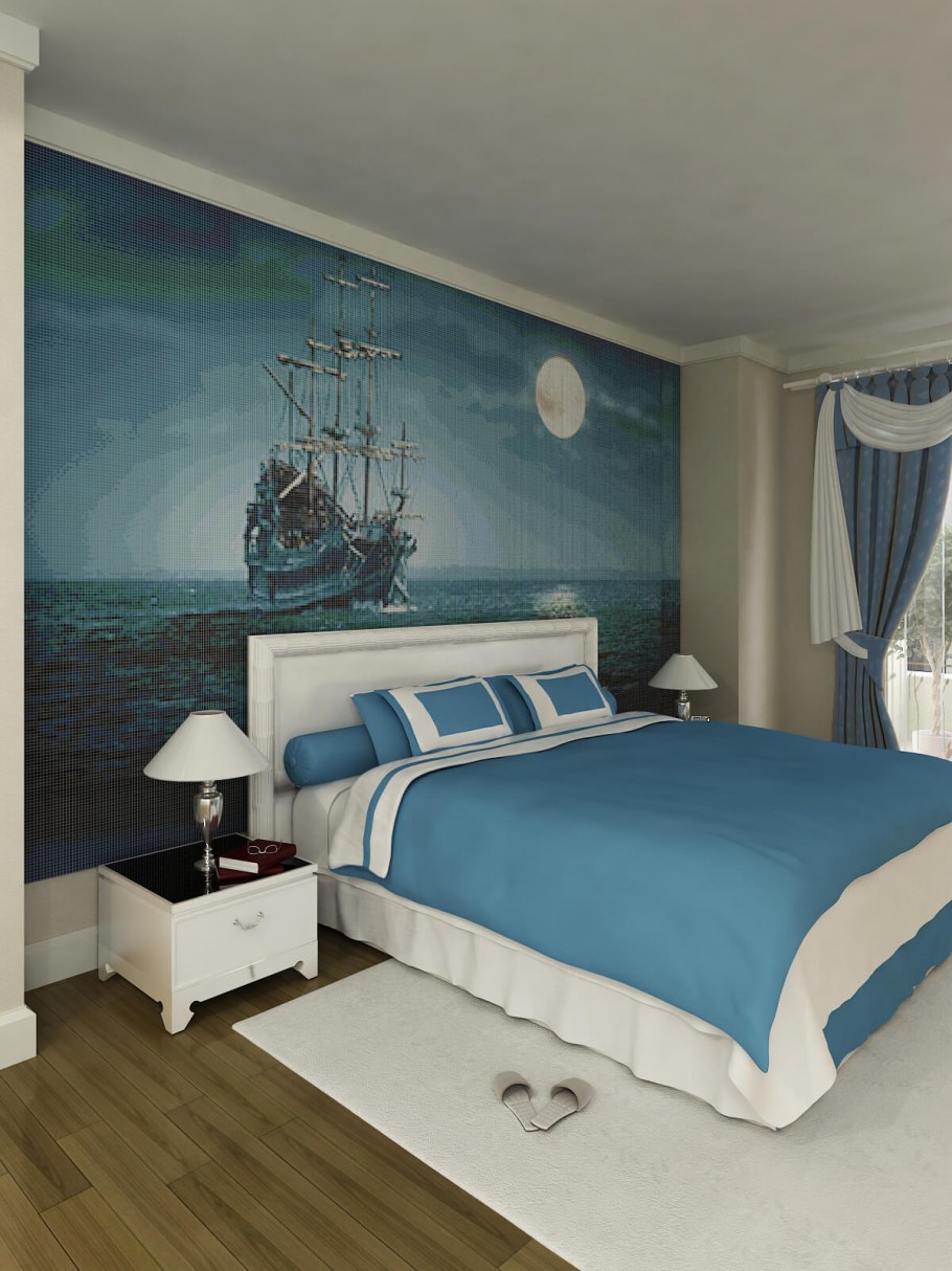 Фреска в спальню над кроватью