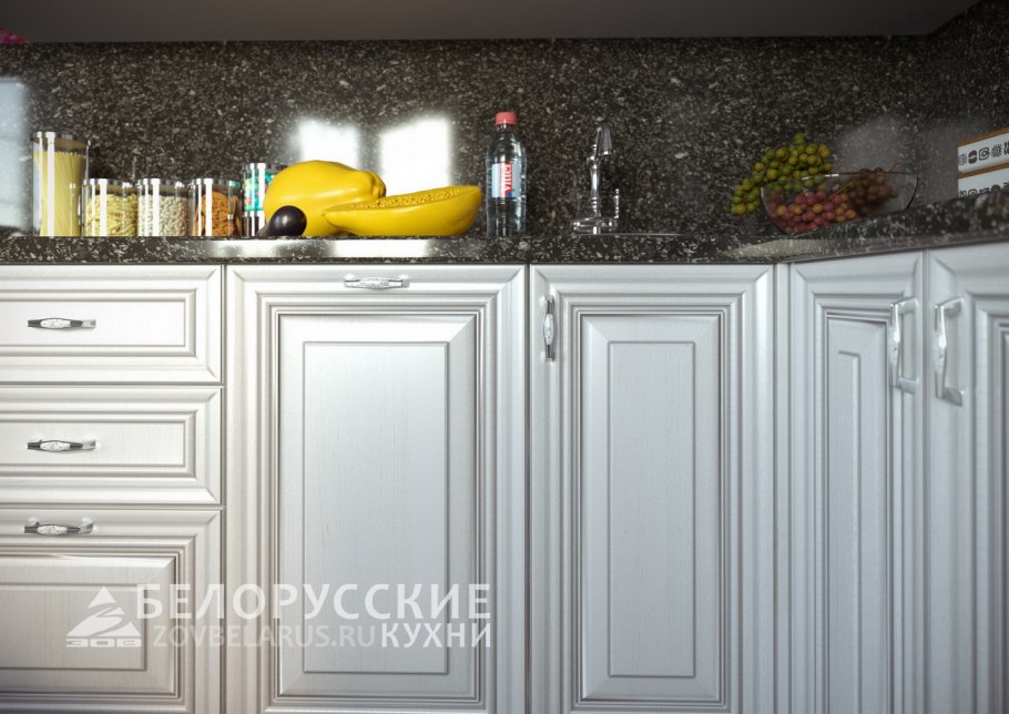 Кухня белый глянец ручки профиль gola