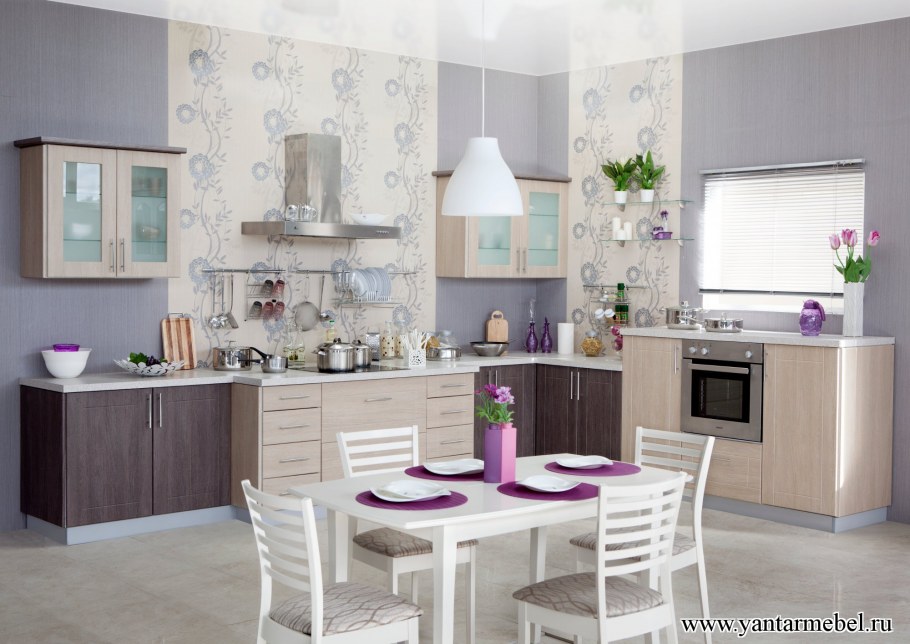 Цветовая палитра серого цвета в интерьере кухни