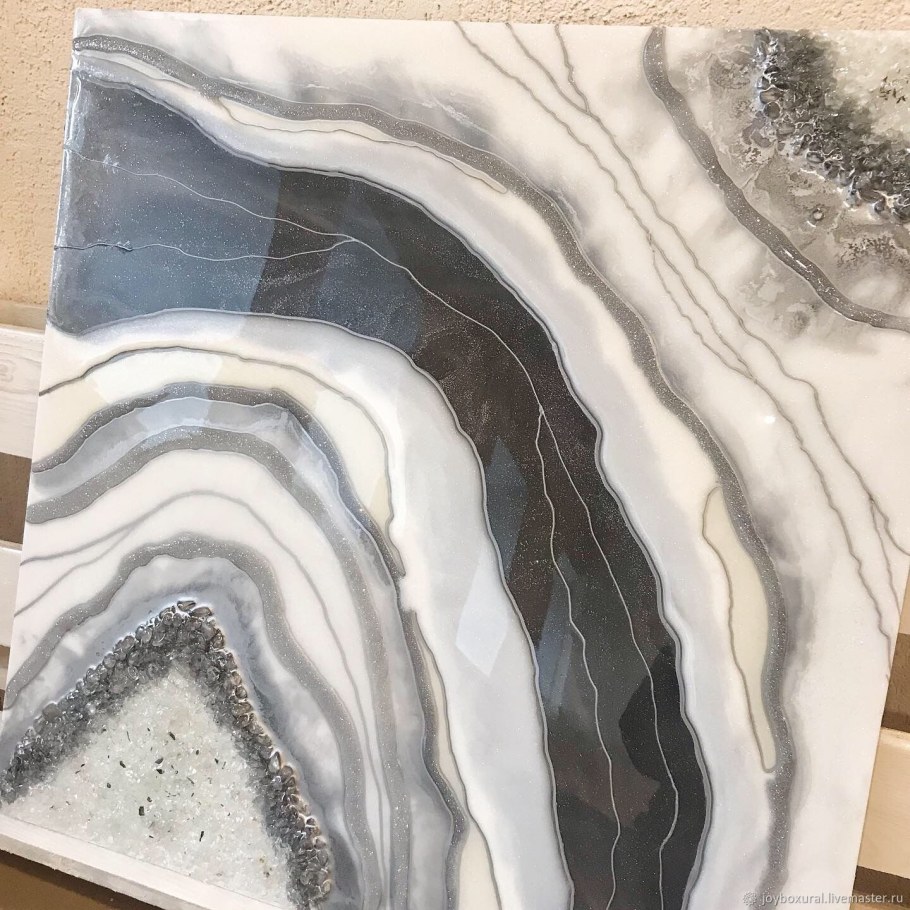 Resin Art мрамор техника
