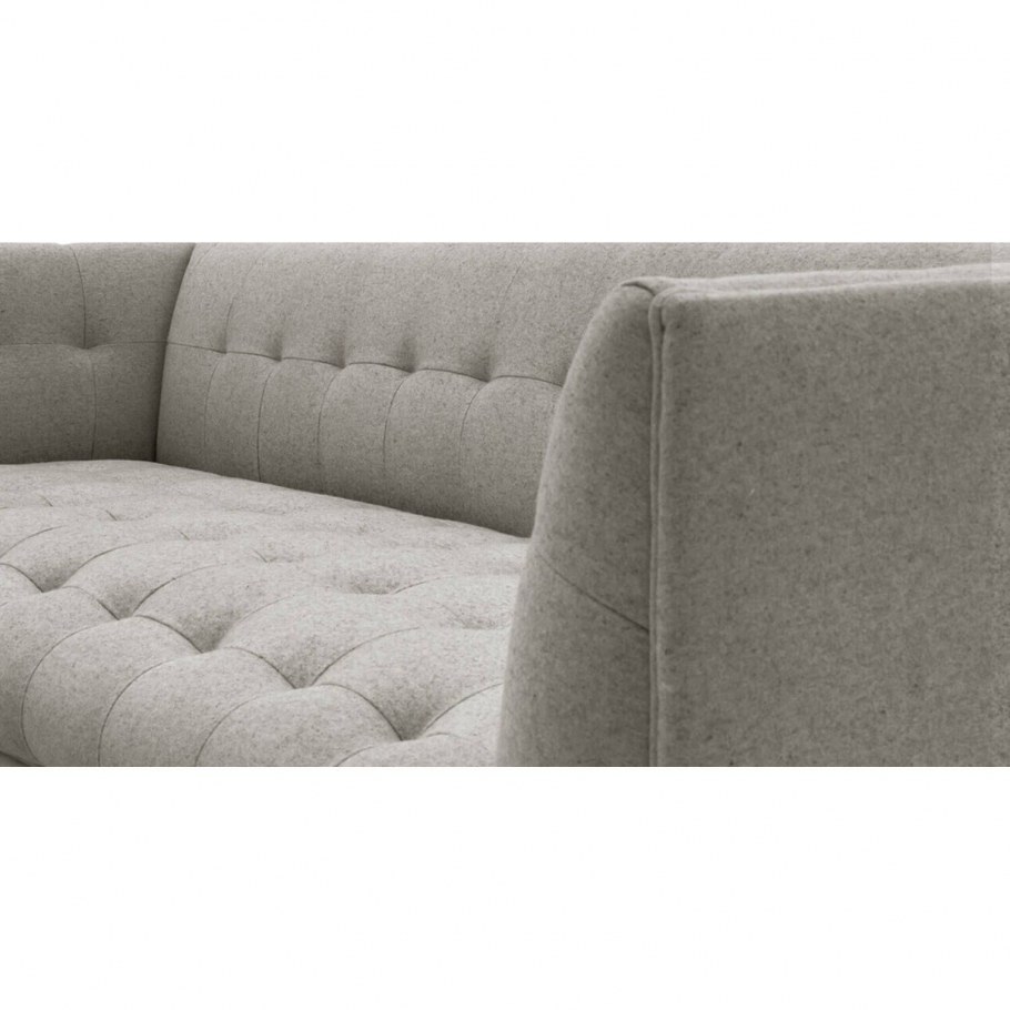 Диван кровать аккордеон Доминик Парма 160 рогожка светло-серый