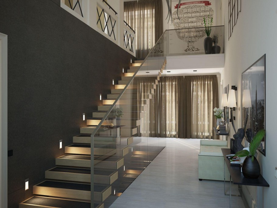 Молдинги на лестничном марше