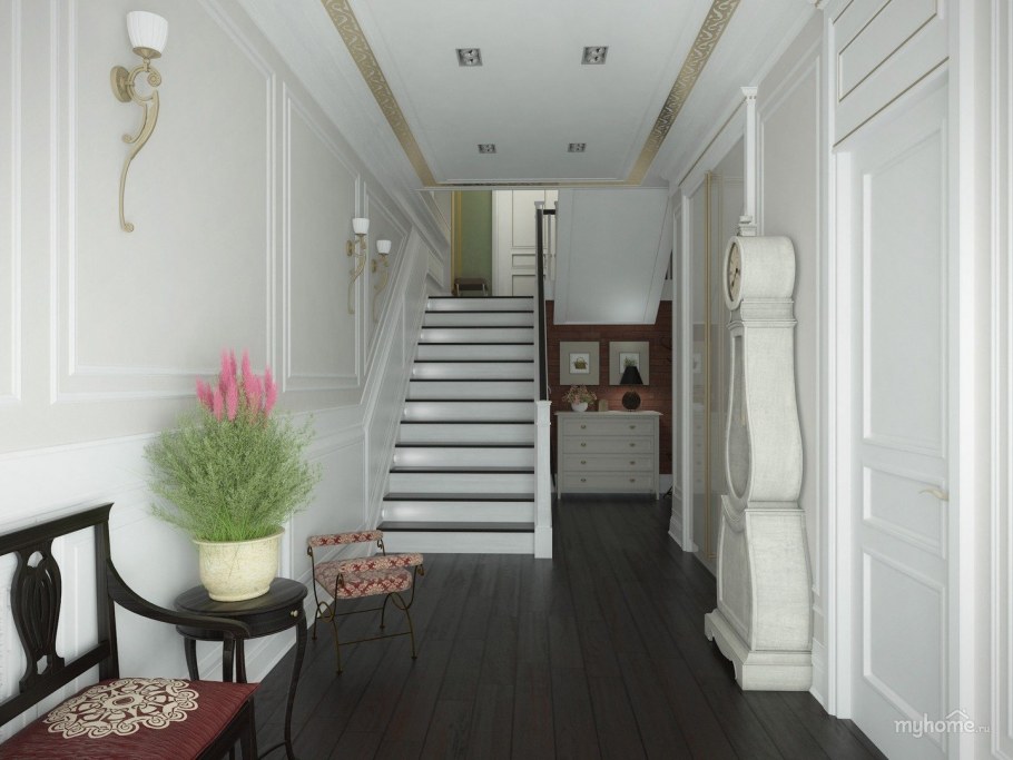 Молдинги на лестнице