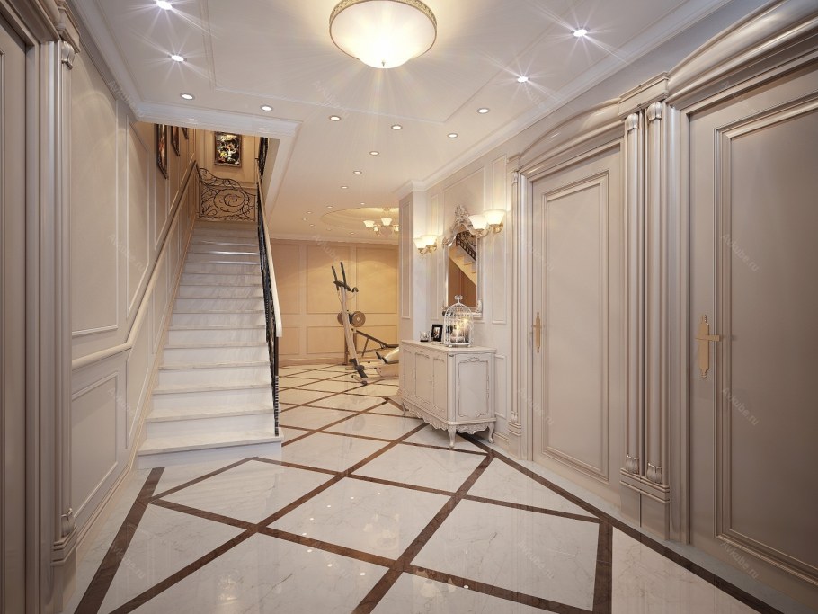 Шторы для холла в частном доме