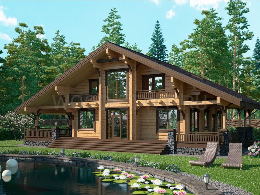 Шале из клееного бруса "Алпин"