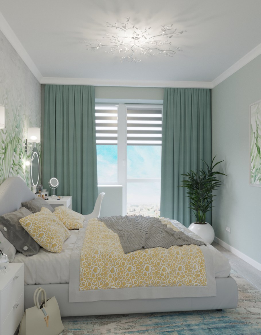 Бюджетный интерьер спальни