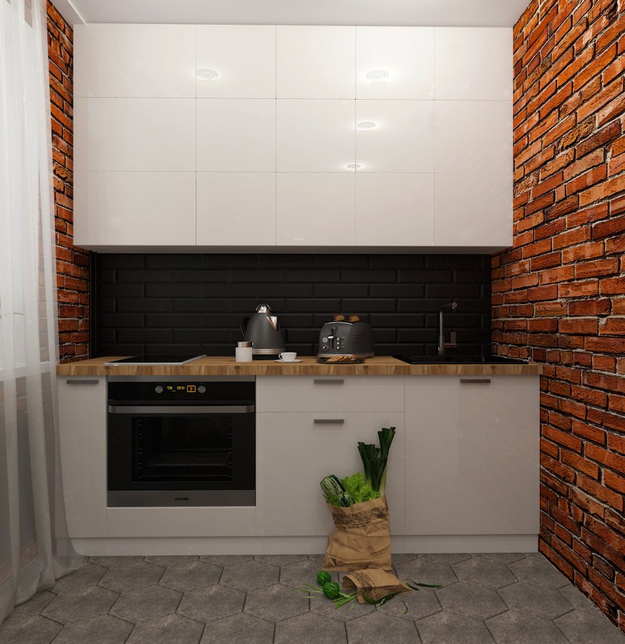 Кухня «гарнитур 3 лофт» 3,0м