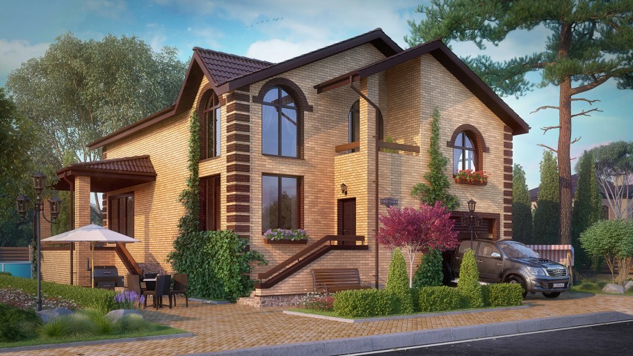 Коттеджные поселки 3d Max