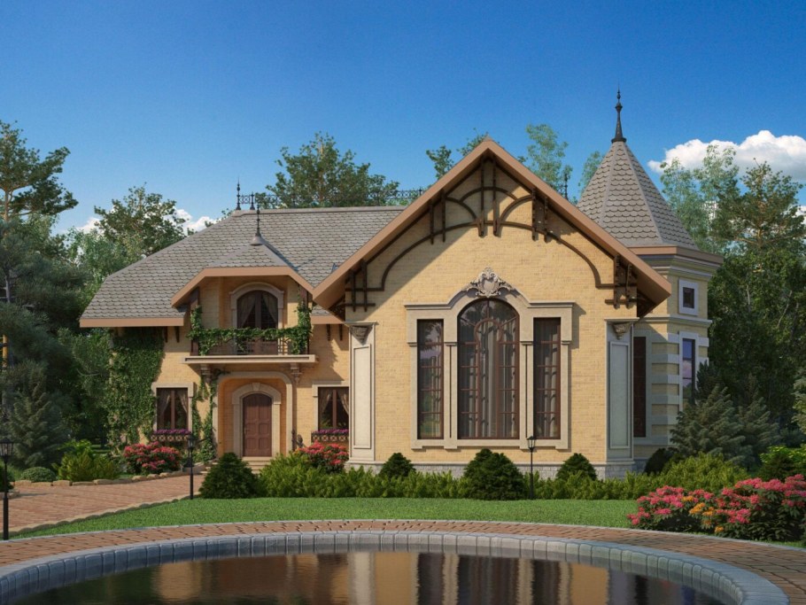 Небольшой коттедж в классическом стиле