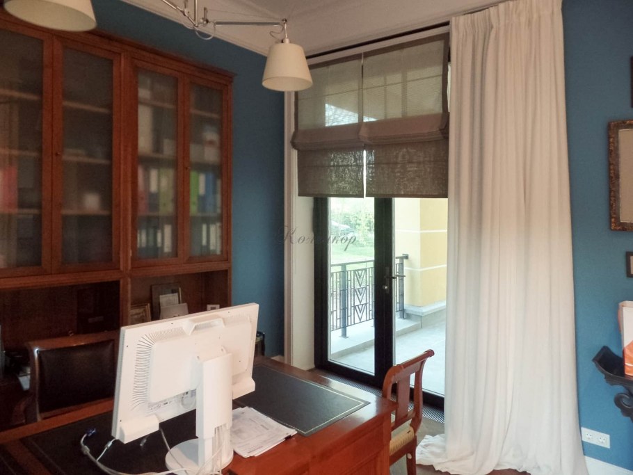 Римская штора Эскар синий