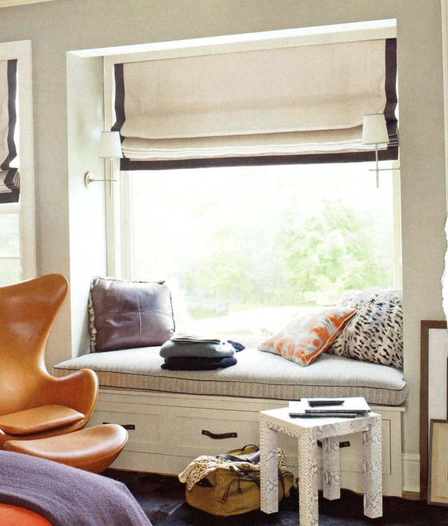 Римская штора с ремнями