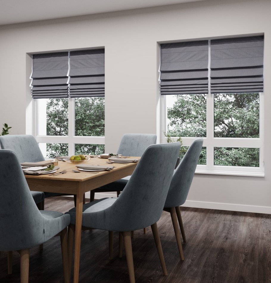 Окно с римской шторой детская