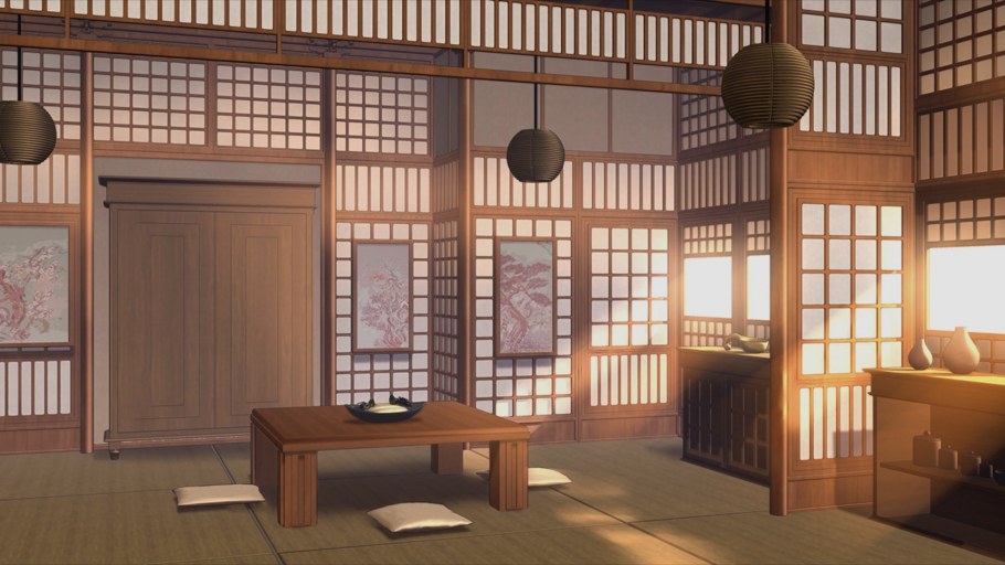 Японский дом внутри