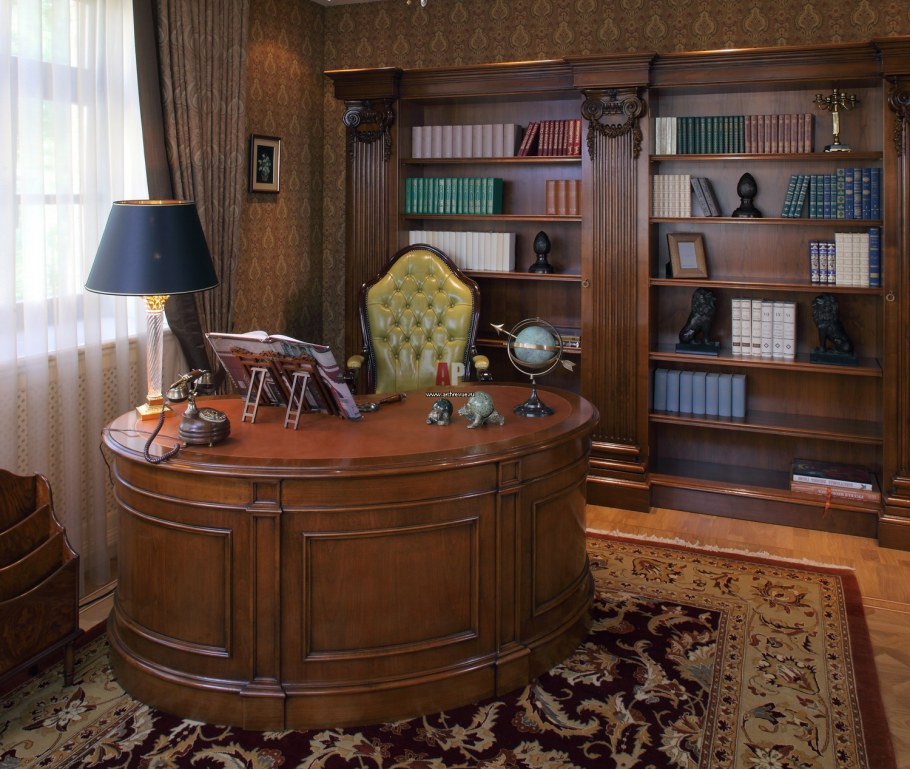 Классический интерьер кабинета