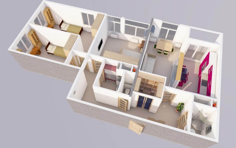 Гостиная в частном доме