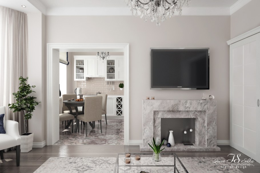 Гостиная в стиле Неоклассика