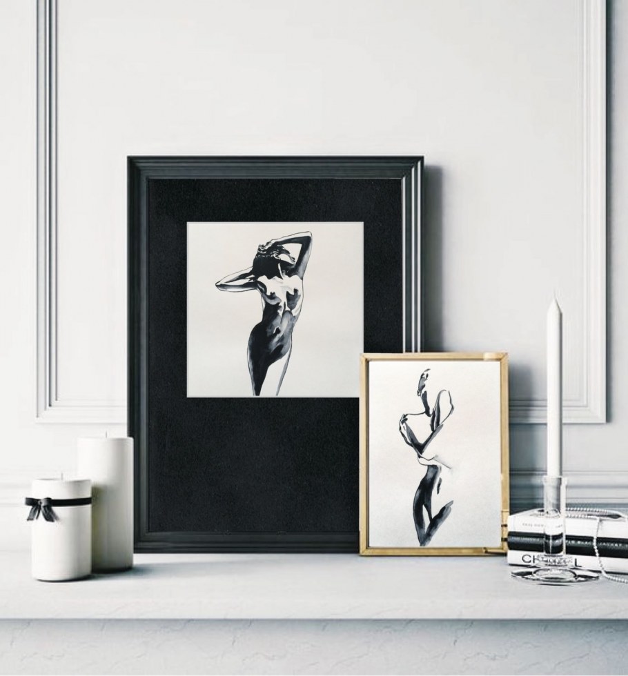Чёрно-белые картины для интерьера