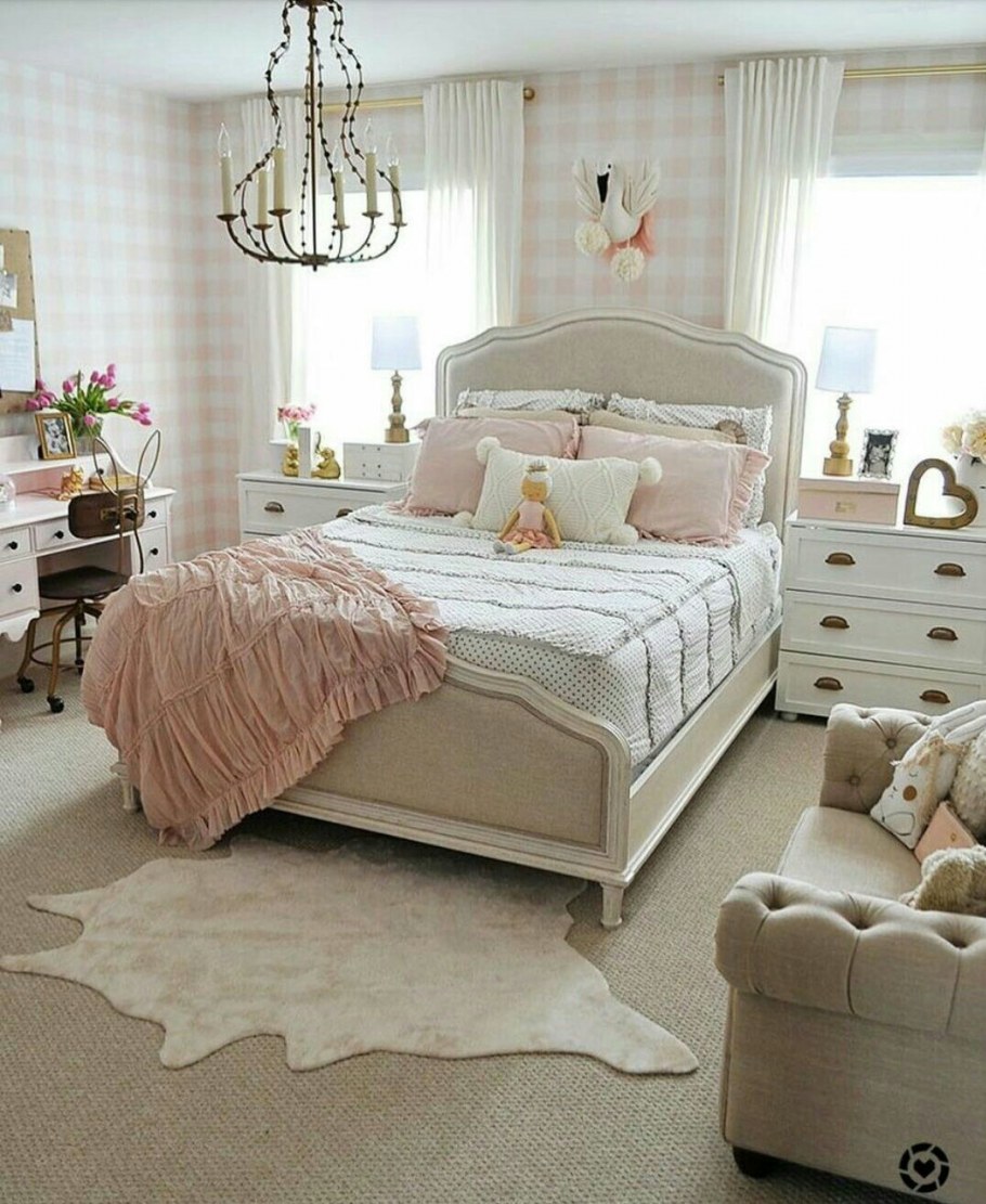 Спальня для девочки в стиле Кантри