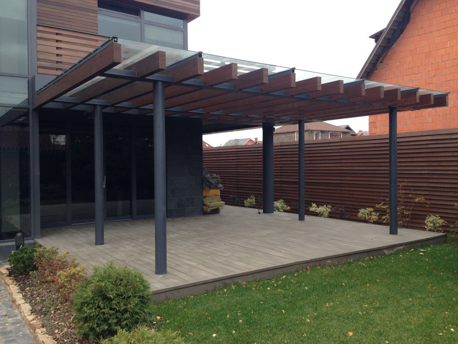 Беседка 3на5 односкатная