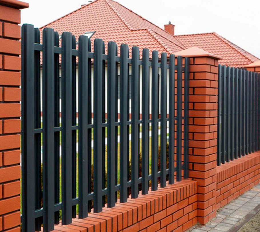 Забор евроштакетник 3д