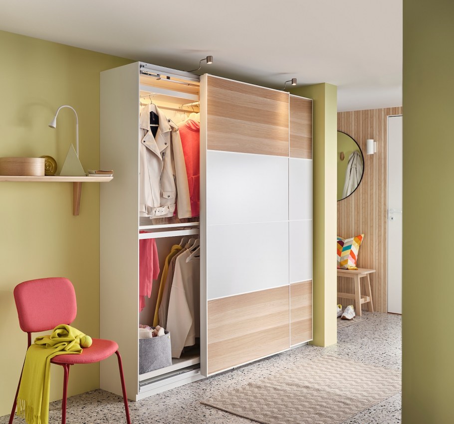 Икеа ПАКС открытый гардероб