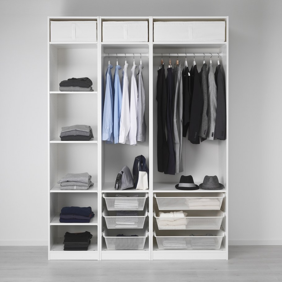 ПАКС гардероб белый ТИССЕДАЛЬ