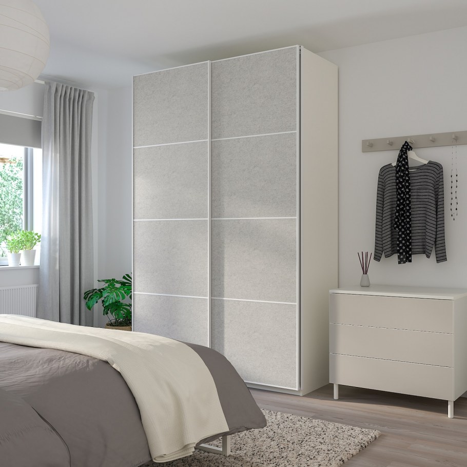 ПАКС ФЭРВИК белое стекло