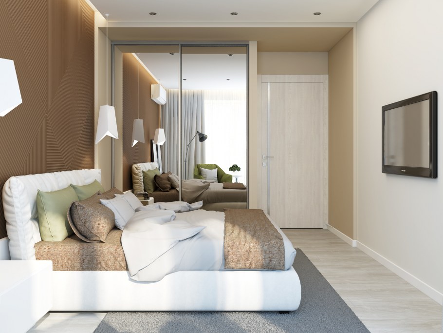 Интерьер спальни ЖК столичный