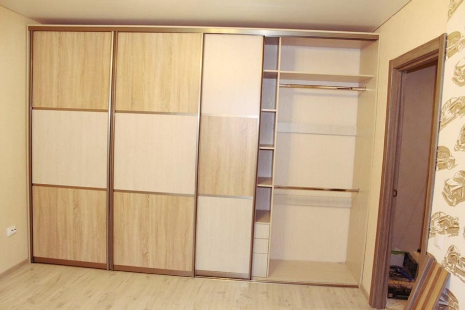 Шкаф купе дуб сонома и дуб Атланта