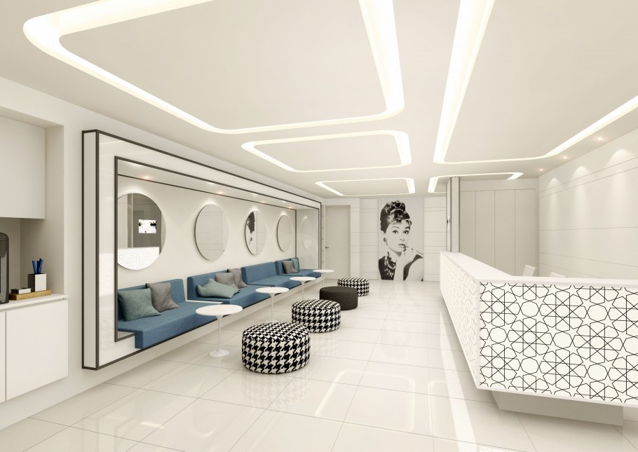 Интерьер клиники в современном стиле