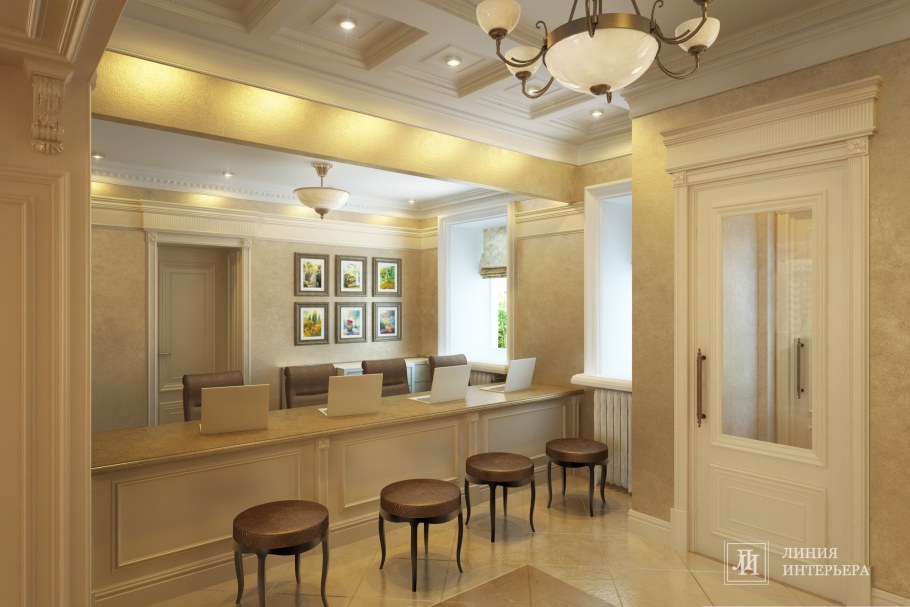 Приемная в классическом стиле