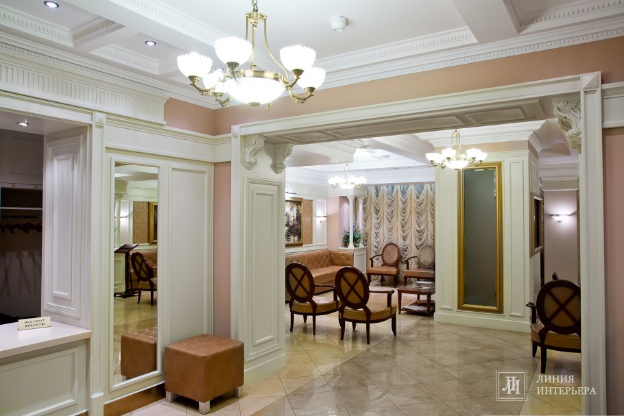 Интерьер салона в классическом стиле