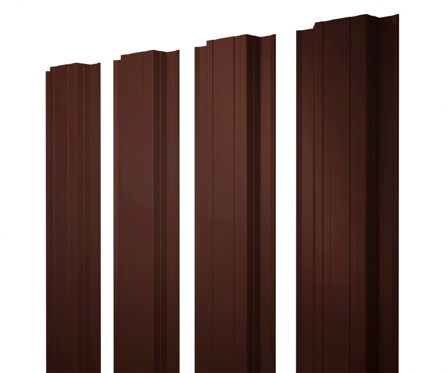 Штакетник прямоугольный фигурный Гранд лайн