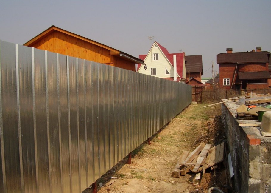 Оцинкованный забор