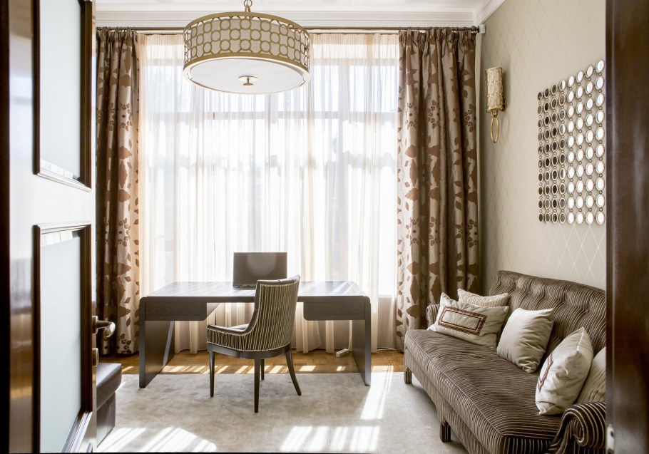 Шторы в стиле арт деко для гостиной