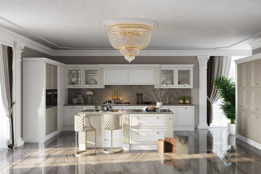 Кухня Фабиана в белом