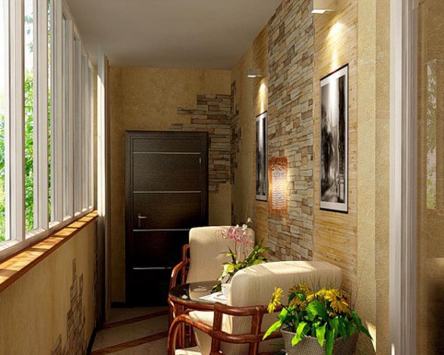 Дизайнерская отделка балкона