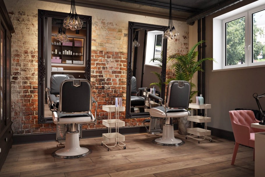 Салон в стиле лофт