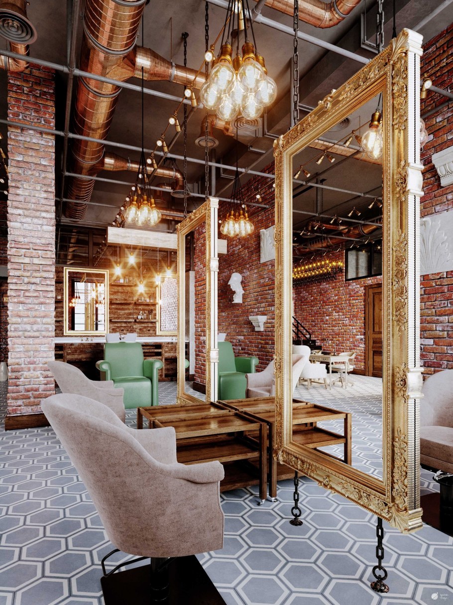 Салон красоты в стиле лофт