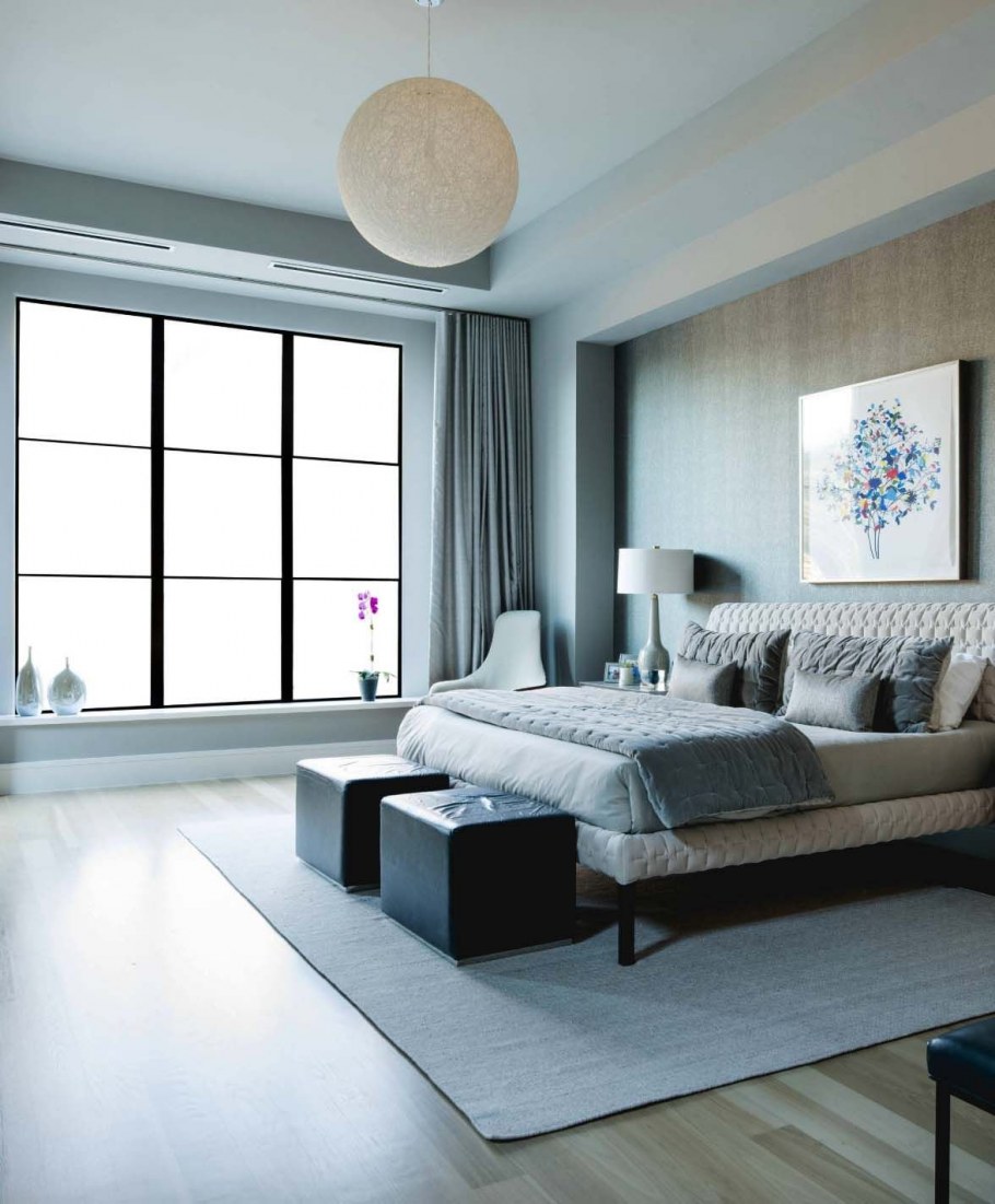 Стильная современная спальня