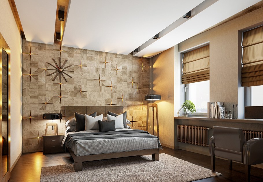 Бетонная спальня