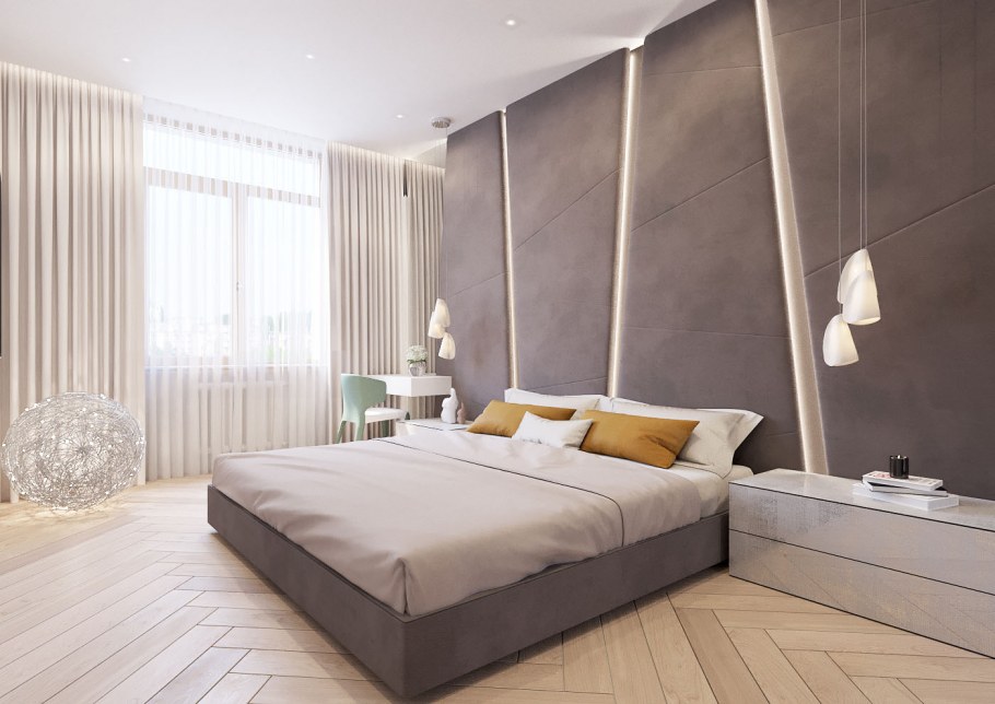 Дизайн спальни в скандинавском стиле