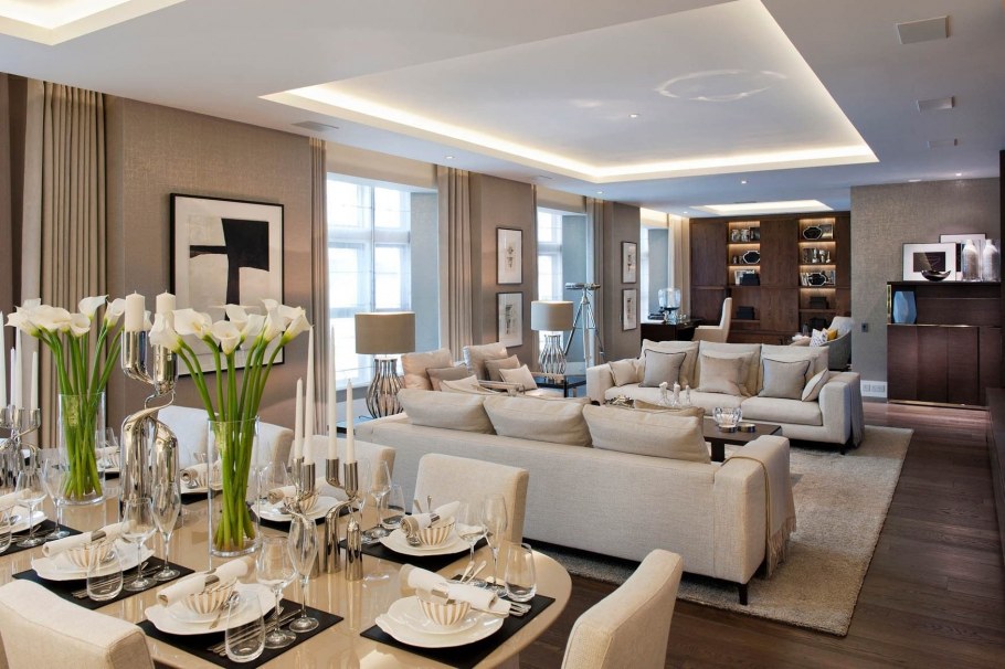 Гостиная со столовой