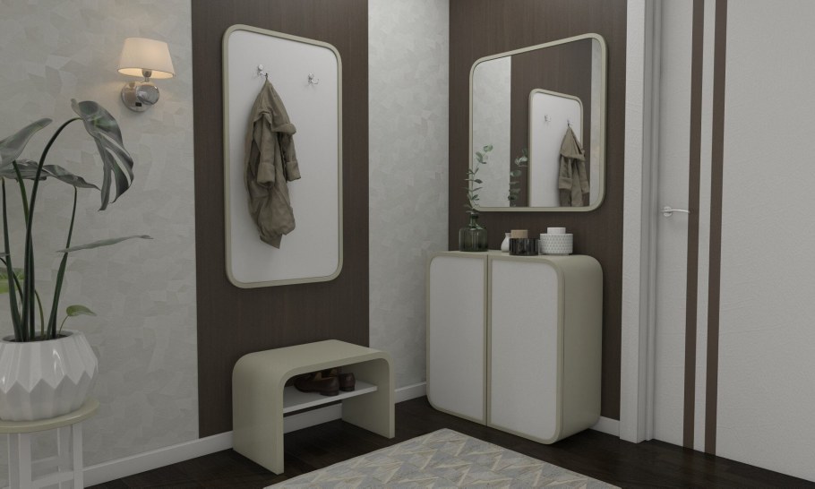 Прихожая Гарун молочный дуб